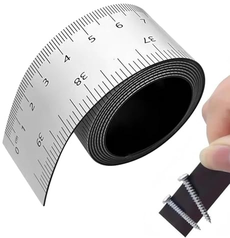 Magnetisches Flexibles Lineal - 100 Cm 40 Messwerkzeug, Praktisch Und : Zentimeterinformationen | Genaue Messwerkzeuge Leimanleitung Aus Stahl Für Whiteboard, Drehmaschine, Werkstatt, Tischsäge