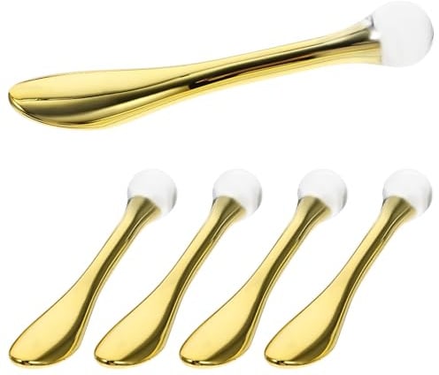 Garneck 5 Stück Augenmassagegerät Kompakt aus Zinklegierung Praktischer Augencreme Applikator für Tränensäcke Schwellungen Tragbares Anti Aging Tool für Augenpflege Zuhause