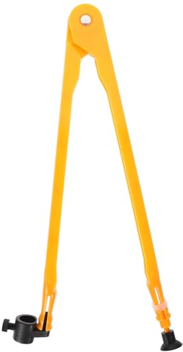 iplusmile Compas Professionnel Grand en Plastique Orange Design Léger et Ventouse, Outil Géométrique pour Tableaux Blancs et Démonstration Géométrie du Compas en Milieu Scolaire