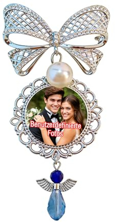 Personalisierter Anhänger mit Brautstraußfoto Brautstrauß Brosche Personalisierte Hochzeitsstrauß Foto Glamour Ansteckbrosche Geschenke für Hochzeit Abschlussfeier Hochzeit Dusche