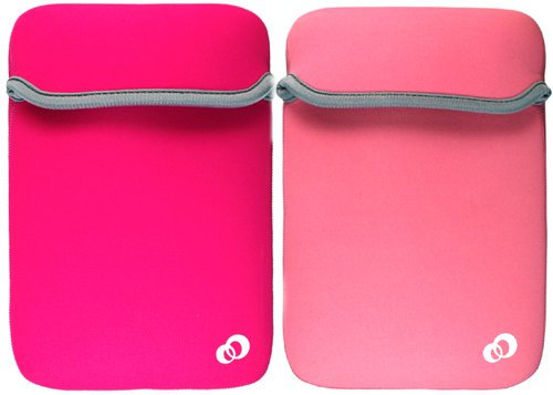 Kroo 90999 Reversible Sleeve for 9-Inch Netbook (Pink/Magenta)