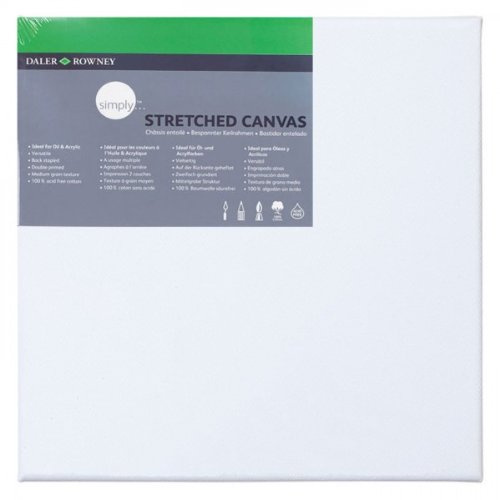 Daler Rowney 514081010 - Simply Canvas, 10 x 10 cm