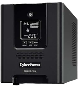 Cyberpower PR2200ELCDSL Professional Tower series, 2200VA/1980W, 8 IEC C13 + 1 IEC C19 outlets, Business software, Tower, Black