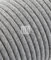 Merlotti 20364 Cavo Elettrico Rotondo H03VV-F 2x0.75, Canvas Grigio, 3 m