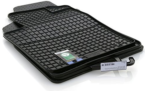 Gummimatten für FIAT Panda 500 (312) alle ab 2008 Gummi Matten Set Fußmatten Original Qualität 4-teilig Schwarz