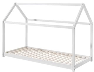 Vipack Cabane Hausbett Liegefläche 90 x 200 cm, Weiß