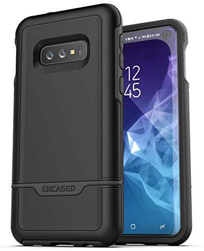 Encased Shockproof Samsung S10e Case (2019 Rebel Armor) Military Grade Full Body Rugged Cover (Galaxy S10e) Black