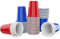 AOLUXLM 50 Bierpong Becher Set 16oz/473ml Kunststoff Becher, Wiederverwendbare Plastikbecher Getränkebecher Trinkbecher für Camping, Weihnachten, Geburtstag, Hochzeit, Partys