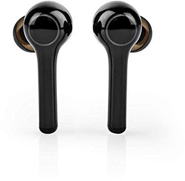 NEDIS - Drahtloser Ohrhörer - Bluetooth 5.0-6 Stunden Wiedergabezeit - Sprachsteuerung - Touch Bedienung - mit Ladetasche - Schwarz