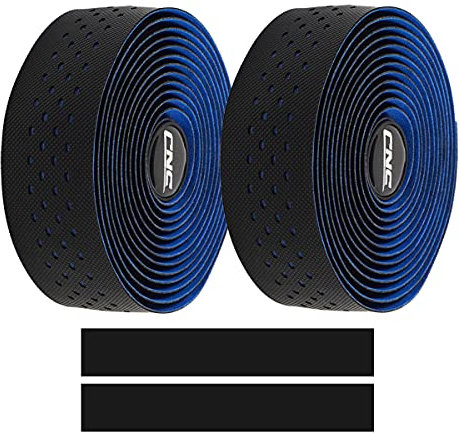 C'N'C Costume National CNC Lot de 2 Rubans pour Guidon de vélo de Route Noir/Bleu/Vert/Rouge/Rose/Jaune/Arc-en-Ciel, Bleu