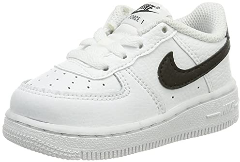 Nike Jungen Unisex Kinder Force 1 (Td) Gymnastikschuh, Weiß Schwarz, 17 EU