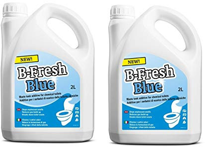 2 Stück – Flüssigflüssigkeit B-Fresh Blue Thetford 2 Liter – beseitigt aktive Gerüche – ideal für tragbare WCs und Wohnmobile