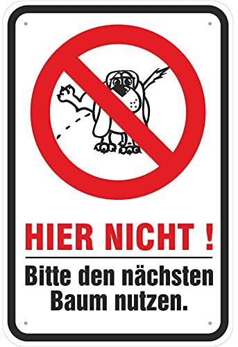 Aufkleber 20 x 30 cm Hundepipi Hunde pinkeln pullern verboten