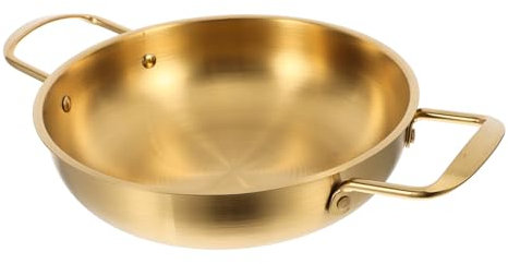 Gas Stove Shabu Pot Stainless Steel Everyday Pan Portable Stainless Steel Pan Seafood Hot Pot Fry Pan Korean Noodle Ramen Pot Square Griddle Pan Copper Pot Barbecue