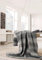Traumschloss Cotton Home Wohndecke Lines grau, 150x200 cm, 70% Baumwolle und 30% Polyacryl