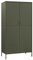 vidaXL Kleiderschrank Garderobenschrank Dielenschrank Schlafzimmerschrank Stahlschrank Lagerschrank Mehrzweckschrank Schrank Olivgrün 90x50x180cm Stahl