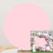 Bovlleetd 150cm Rose Rond Toile de Fond Rose Pur Anniversaire Romantique Mariage Cercle Tir Fond Tissu pour Proposition Scène Baby Shower Décoration Photographie Studio Props