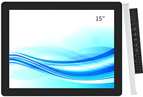 GreenTouch 15 Inch Aluminum Frame Wall Touch Screen LCD Monitor Open Frame LCD Touch Panel - HDMI/VGA/DVI-1024 * 768 @60Hz