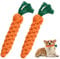 Vesaneae 2 Pezzi Gioco per Cani in Corda Intrecciata Carota, Giocattolo da Masticare con Materiale di Cotone, Pulizia dei Denti, Giocattoli per Cani da Masticare per Cuccioli di Piccola Taglia Media
