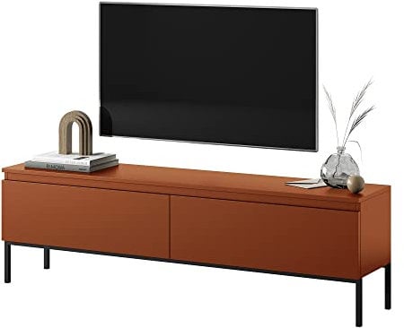 Selsey Bemmi Mueble TV, Melamine, Rojo ladrillo, 150 cm