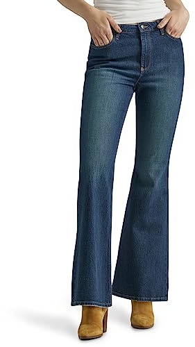 Wrangler Women's High-Waisted Fierce Flare Jeans, Stargazer, 6-30
