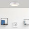 Lightbox LED Wand- & Deckenlampe mit hellgrauem Rahmen & warmweißer Lichtfarbe (3000 K) | Ø 28 cm | zeitlose Deckenleuchte | 12 W | 1200 lm | aus Metall/Kunststoff | in Aluminiumfarben/Weiß