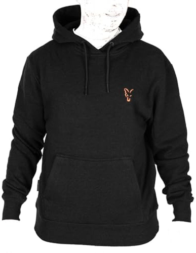 Fox Collection Hoody Black & Orange - Pullover, Größe:S