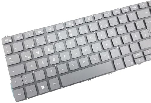 T-ProTek Tastiera tedesca – Tastiera nera compatibile per Dell XPS 15 (7590-7M9NN)