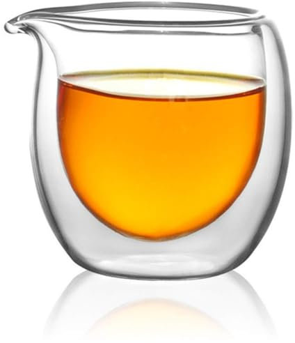AUSUAYA Glass Gong Dao Bei, Milk Pitcher/Cha Hai for Chinese Gong Kung Fu Tea Fairness Cup Sharing Pitcher G-D-B1 (200ml / 191.6 g)