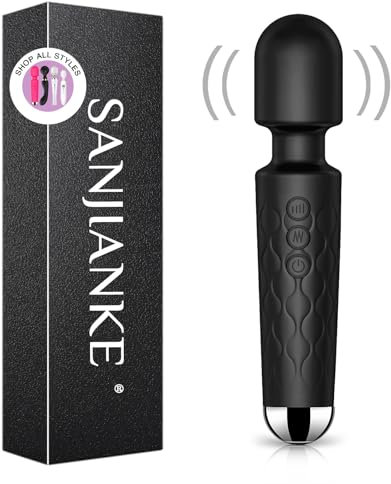 Sextoys Femme Vibromasseurs Feminin Gode,20 Modes et 8 Vitesses,Sextoys Pour Le Sexe Profiter Sextoyse Anal Anus Vibromasseurs Feminin Clitoridien Personnelle Et Couple Godemichets (Noir)