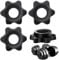 4 PCS Dumbbell Clips, 1 inch(25mm) Anti-Slip Barbell Clips Dumbbell Hex Nut Barbell Spin-Lock Collars Screw Clamps Dumbbell Barbell Clips for 1 Standard Barbells Bars