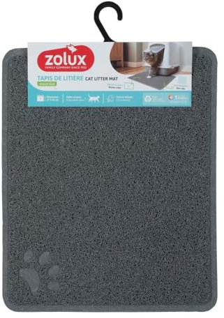 zolux - Tapis d'hygiène 37 x 45 cm gris pour maison de toilette chat