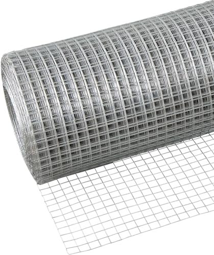 Yoeoefuo Drahtgitter Maschendraht Maschendrahtzaun Wühlmausgitter 1x5m 1x10m 1x15m 304 Edelstahl Gitter Rolle Schweißgitter Volierendraht Mehrzwecknutzung Metallgitter Wire Mesh(Size:1x12m)