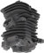 Kit di montaggio pistone cilindro 50172021 Parte di ricambio pistone cilindro motosega elettrica in lega di alluminio da 40 mm per Oleomac 941 GS410 EFCO 141SP 141