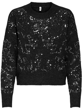 Onlalta Ls Sequin O-Neck KNT