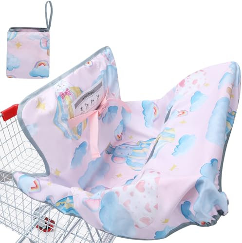 YooxArmor Shopping Cart Cover for Baby, Cotton Cart Cover for Babies, Soft High Chair Cover Grocery Cart Cover for Baby Boy and Baby Girl, Portable Toddler Infant Highchair Cover for Restaurants