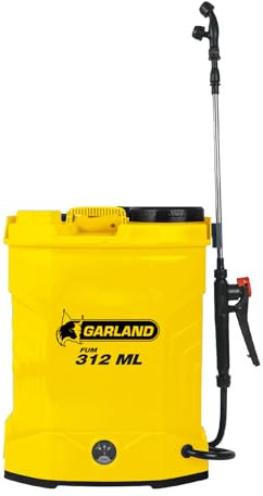 GARLAND FUM 312 ML-V23 - Fumigadora pulverizador batería 12L, Mochila con batería de Litio 12V 8Ah, Lanza Acero, Sistema TSS, autonomía 3h, Recargable, regulador electrónico