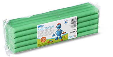 Becks Plastilin B100497 Knete, grün,1000 g