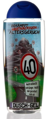Lustapotheke® Duschgel gegen Altersgeruch zum 40. Geburtstag