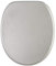 Sanilo Soft Close Toilet Seat, Wide Choice of New Toilet Seats, Stable Hinges, Easy to Mount (Glittering Silver)