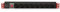 Techly Professional 025725 Multipresa 8 Posti da Rack 19 con Interruttore Connettore C14 1U Nero/Rosso