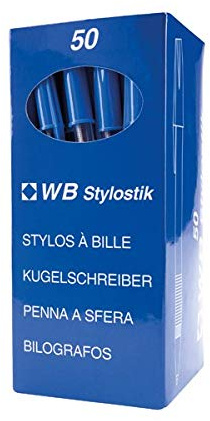 Blue Medium Ballpoint Pens [Pack of 50]