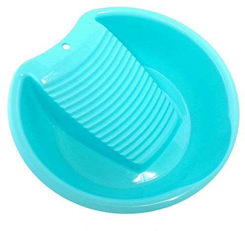 Ohisu Blaues Waschbrett-Becken zum Händewaschen von Kleidung und kleinen empfindlichen Gegenständen