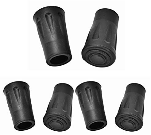 EisEyen 6XUT Hiking poles with rubber sleeves, Acrylic