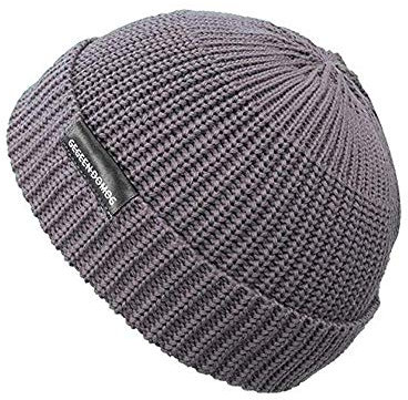 CLAPE Bonnet Docker en Tricot Bonnet Court Elastique Fisherman Beanie Homme Femme Casquette sans Visiere Chaud Knitted Docker Hat