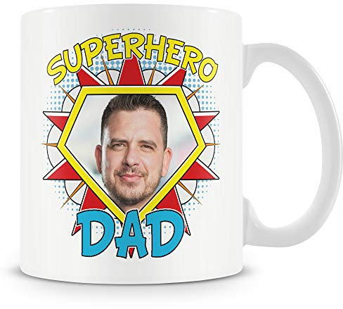 Gift for Dad Photo Mug - Superhero Daddy Photo Mug