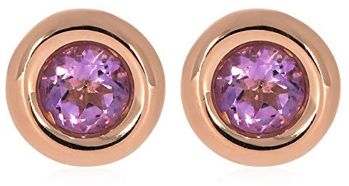 XEN Ohrstecker mit Pink Amethyst ca. 0,60 ct. rosèvergoldet