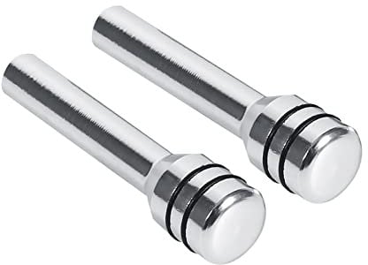 EVGATSAUTO Car Door Lock Knob Pull pins pin knob, 2Pcs Universal Car Truck Aluminum Interior Door Lock Knob knobs Pins Cover (Silver)
