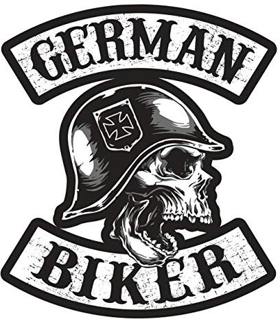 Spaß Kostet Aufkleber Patch German Biker (Wetterfest)