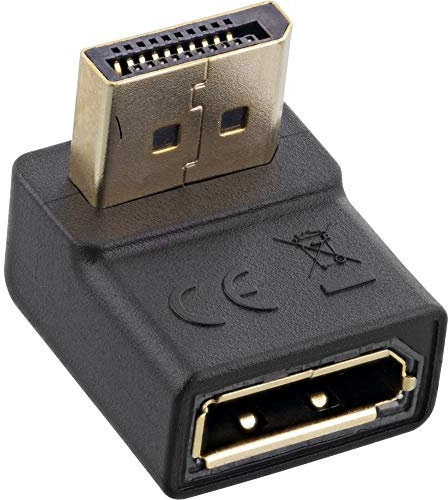 InLine® DisplayPort Adapter, DisplayPort Stecker/Buchse, nach unten gewinkelt, 17199U